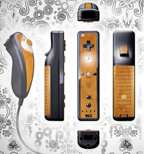 Wii woodgrain mod gives it an Atari look
