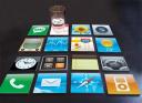 iPhone coasters protect your table’s user interface