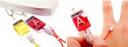 Blood bag cellphone strap displays your blood type