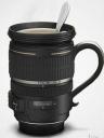 Zoom lens mug for caffeinated photographers