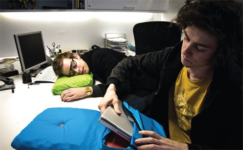 Napbook Laptop Case doubles as a pillow