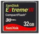 SanDisk Extreme III CompactFlash 32GB memory