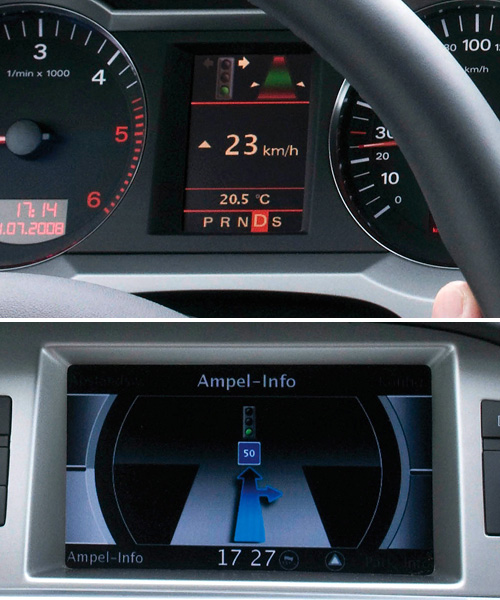 Audi Travolution lets you know when that light will change