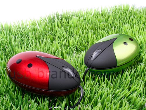 USB Ladybug mouse is cute, clickable