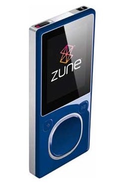 Blue 8GB Zune spotted, new features