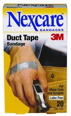 Duct tape bandages are Band-Aids for tough guys