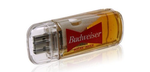 Beer-filled USB flash drive to break in case of emergency