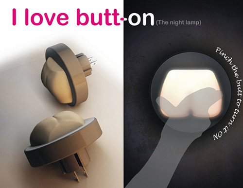 Butt-on protects you from the dark with glowing cheeks