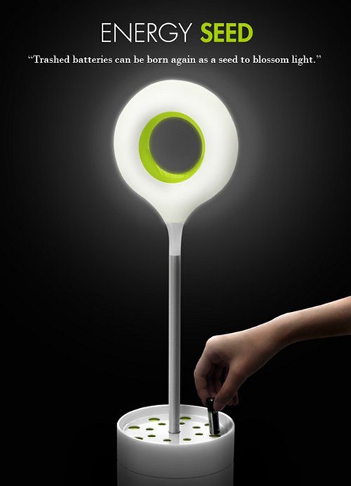 Energy Seed concept uses spent batteries