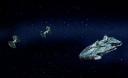 Origami Star Trek & Star Wars spaceships made from dollars
