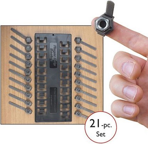 Finger Grip Socket Set turns your finger into a socket