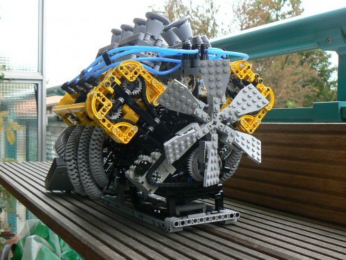 LEGO V8 engine