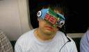 Commuter sleep goggles rely on the kindness of strangers