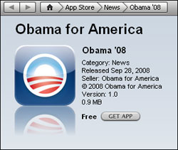 Obama rocks the iPhone