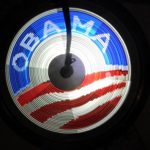 DIY SpokePOV lights up your bike, shows support for Obama