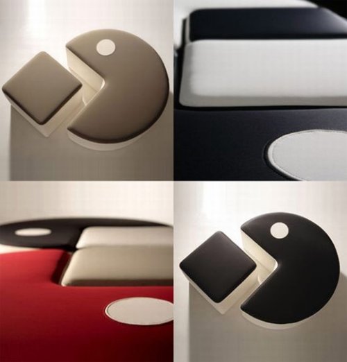 Poufman: Pac-Man inspired furniture