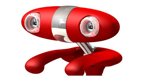 Minoru robot webcam for 3D video chat