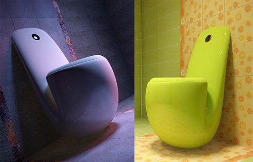 Mrs. Hudson, the toilet that looks like a pipe
