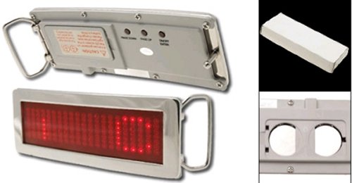 Programmable scrolling LED belt buckle thing