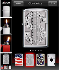 Zippo App for iPhone