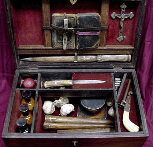 Antique Vampire killing kit