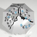 “The Guide” umbrella helps tourists