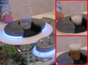 Beer dispenser fills from the bottom up