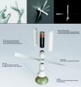 Febot concept recharges AA batteries using wind