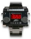 LED boombox wrist watch
