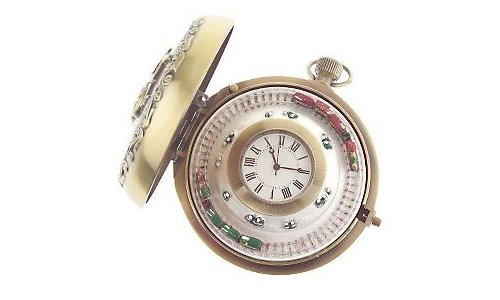 Micro-trains run on time in this pocket-watch