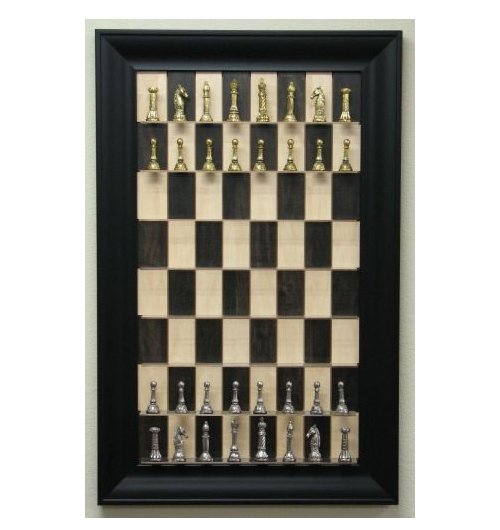 Vertical Chess Board puts your game on the wall