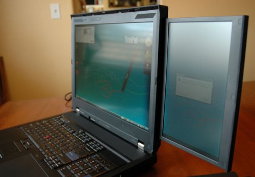 Lenovo W700ds shows off on film