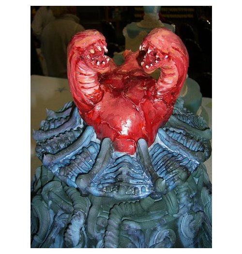 A cooler Alien Baby cake