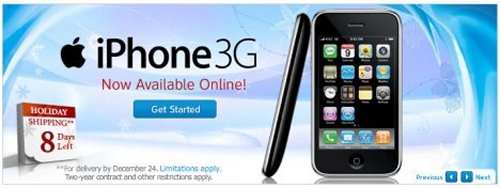 AT&T offers iPhone 3G home activation