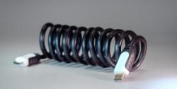 Flexicord is a coiled HDMI Cable, always the perfect length