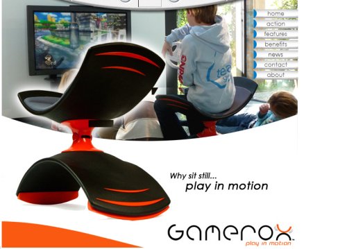 Gamerox Game chair keeps kids moving
