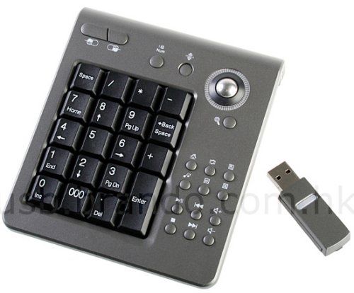 USB Wireless Keypad for portable number-crunching