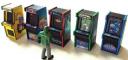 Tiny vintage Arcade & Pinball machines