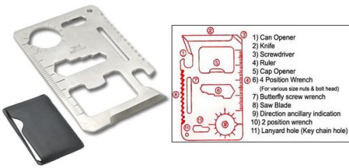 Multifunction Credit Card survival tool