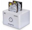 Dual external USB SATA drive dock