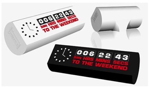 Weekend Clock counts down to the weekend