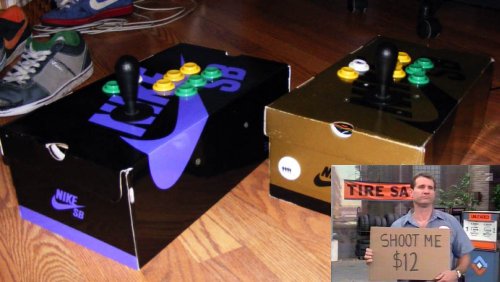 The Shoebox Fightstick: Al Bundy's mod of choice