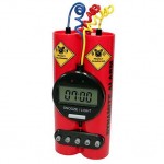 Wake up and defuse with the Dynamite shaped Alarm Clock