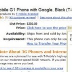 T-Mobile G1 available at Amazon for $97 T-Mobile G1 available at Amazon for $97