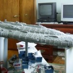 7 foot long LEGO Star Wars Mon Calamari cruiser