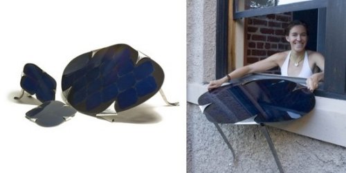 Solar panels hang out your window