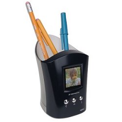 Digital photo frame and pencil cup
