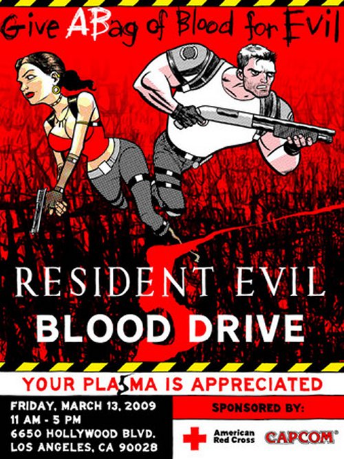Resident Evil / Red Cross blood drive