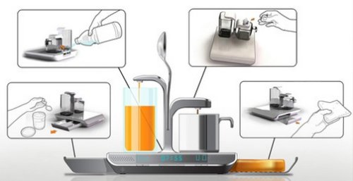 Alarm clock wakes you up with a nice breakfast