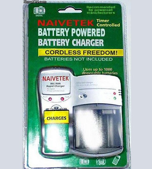 Battery powered battery charger